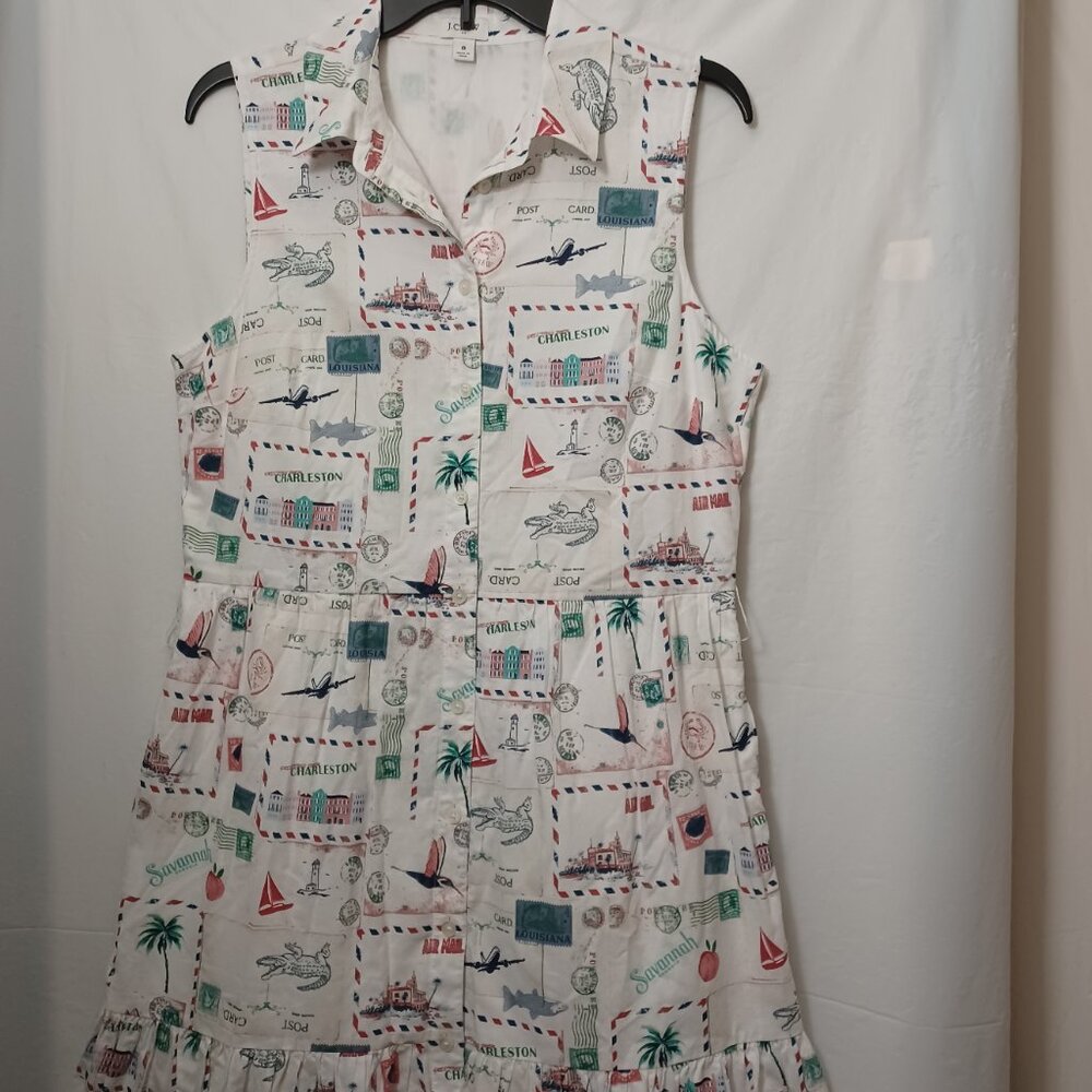 J.CREW POSTCARD DRESS